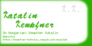 katalin kempfner business card